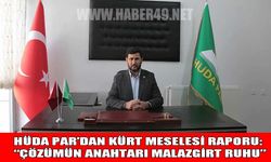 HÜDA PAR’dan ‘Kürt meselesi’ raporu: “Çözümün anahtarı Malazgirt ruhu”