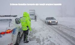 Erzincan-Kemaliye Karayolu TIR ve Çekicilere Kapatıldı