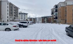 Elazığ’da eğitim-öğretime 1 gün daha ara verildi