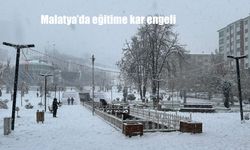 Malatya’da eğitime kar engeli