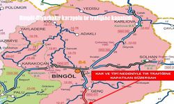 Bingöl-Diyarbakır karayolu tır trafiğine kapatıldı