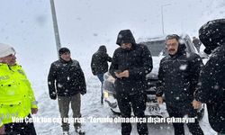 Vali Çelik’ten çığ uyarısı: "Zorunlu olmadıkça dışarı çıkmayın"