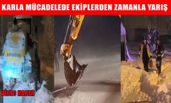 Muş’ta kar esareti: Ekiplerden zamanla yarış