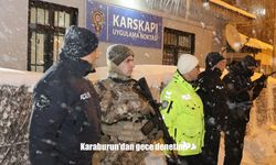 Karaburun’dan gece denetimi