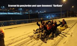 Erzurum'da gençlerden yeni spor denemesi: "KarKano"