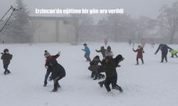 Erzincan’da eğitime bir gün ara verildi