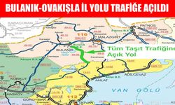 Bulanık-Ovakışla yolu trafiğe açıldı