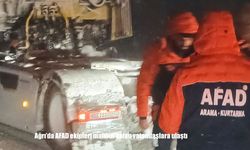 Ağrı'da AFAD ekipleri mahsur kalan vatandaşlara ulaştı