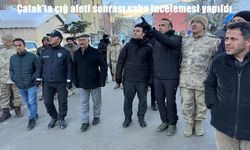 Van’da çığ afeti sonrası saha incelemesi yapıldı