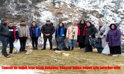 Tunceli’de kış şartları yaban hayatını zorlarken, gençlerden örnek dayanışma