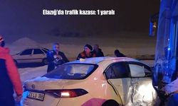 Elazığ’da trafik kazası: 1 yaralı