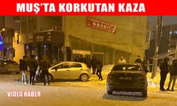 Muş’ta gece yarısı korkutan kaza: Araçlarda maddi hasar oluştu