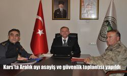 Kars’ta Aralık ayı asayiş ve güvenlik toplantısı yapıldı