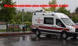 Malatya'da kontrolden çıkan otobüs devrildi: 6 yaralı