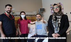 Elazığ'da 45 yaşındaki hasta 50 dakikalık kalp masajıyla hayata döndürüldü