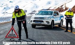 Erzurum'da bir yılda trafik kazalarında 3 bin 413 yaralı