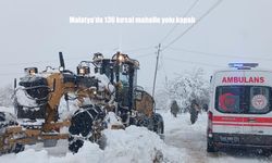 Malatya’da 136 kırsal mahalle yolu kapalı