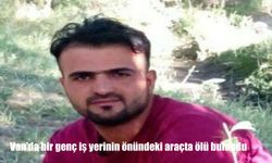 Van'da bir genç iş yerinin önündeki araçta ölü bulundu