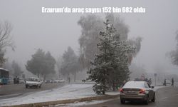 Erzurum’da araç sayısı 152 bin 682 oldu