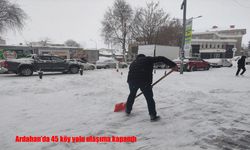 Ardahan'da 45 köy yolu ulaşıma kapandı