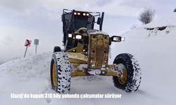 Elazığ'da kapalı 310 köy yolunda çalışmalar sürüyor