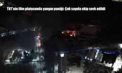 TRT’nin film platosunda yangın: Çok sayıda ekip sevk edildi