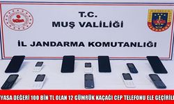 Muş’ta kaçak cep telefonu operasyonu