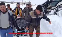 Kar esareti altındaki köyde sağlık seferberliği