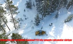 Erzincan’da köy yolu açma çalışmaları sürüyor