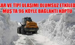 Muş’ta karla kesintisiz mücadele: 96 köy yolu için ekipler teyakkuzda!