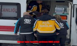 Kapalı köy yolunda UMKE seferberliği