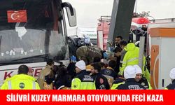 Silivri Kuzey Marmara Otoyolu’nda feci kaza: Yolcu otobüsüyle otomobil çarpıştı