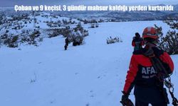 Siirt’te çoban ve 9 keçisi 3 gün sonra kurtarıldı