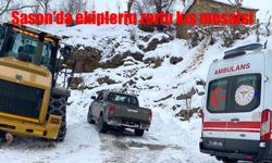 Sason’da ekiplerin zorlu kış mesaisi