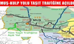 Muş-Kulp yolu yeniden trafiğe açıldı