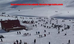 Hesarek Kayak Merkezi’nde yarıyıl yoğunluğu yaşandı