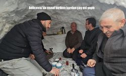 Adilcevaz’da esnaf biriken kardan çay evi yaptı