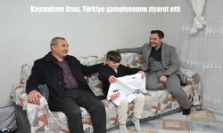 Kaymakam Uzun, Türkiye şampiyonunu ziyaret etti