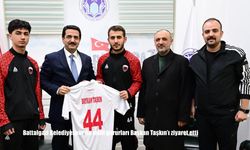 Battalgazi Belediyespor'un milli gururları Başkan Taşkın'ı ziyaret etti