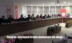 Elazığ’da hayvansal üretim planlaması ele alındı