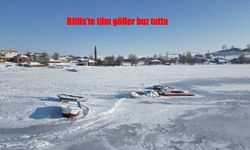 Bitlis’te Kış Sert Yüzünü Gösterdi: Göller Dondu
