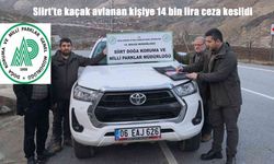 Siirt’te kaçak avlanan kişiye 14 bin lira ceza kesildi
