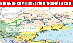 Muş’ta Bulanık-Kumlukıyı yolu trafiği döndü