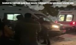 Şemdinli’de 1 metrelik karda zamanla yarış: Karbonmonoksitten zehirlenen 12 kişi kurtarıldı