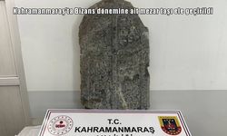 Kahramanmaraş’ta Bizans dönemine ait mezar taşı ele geçirildi: 3 gözaltı