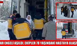 Korkut’ta ekipler, 78 yaşındaki hasta için seferber oldu
