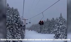 Uludağ’da telesiyej arızası: 50’ye yakın kişi mahsur kaldı
