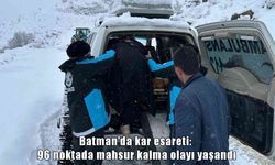 Batman’da kar esareti: 434 araç, bin 686 personel görev başında