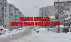 Muş'ta kar esareti: Eğitime kar engeli