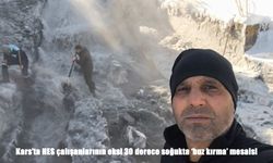 Kars’ta eksi 30 derecede HES’lerde zorlu buz mesaisi